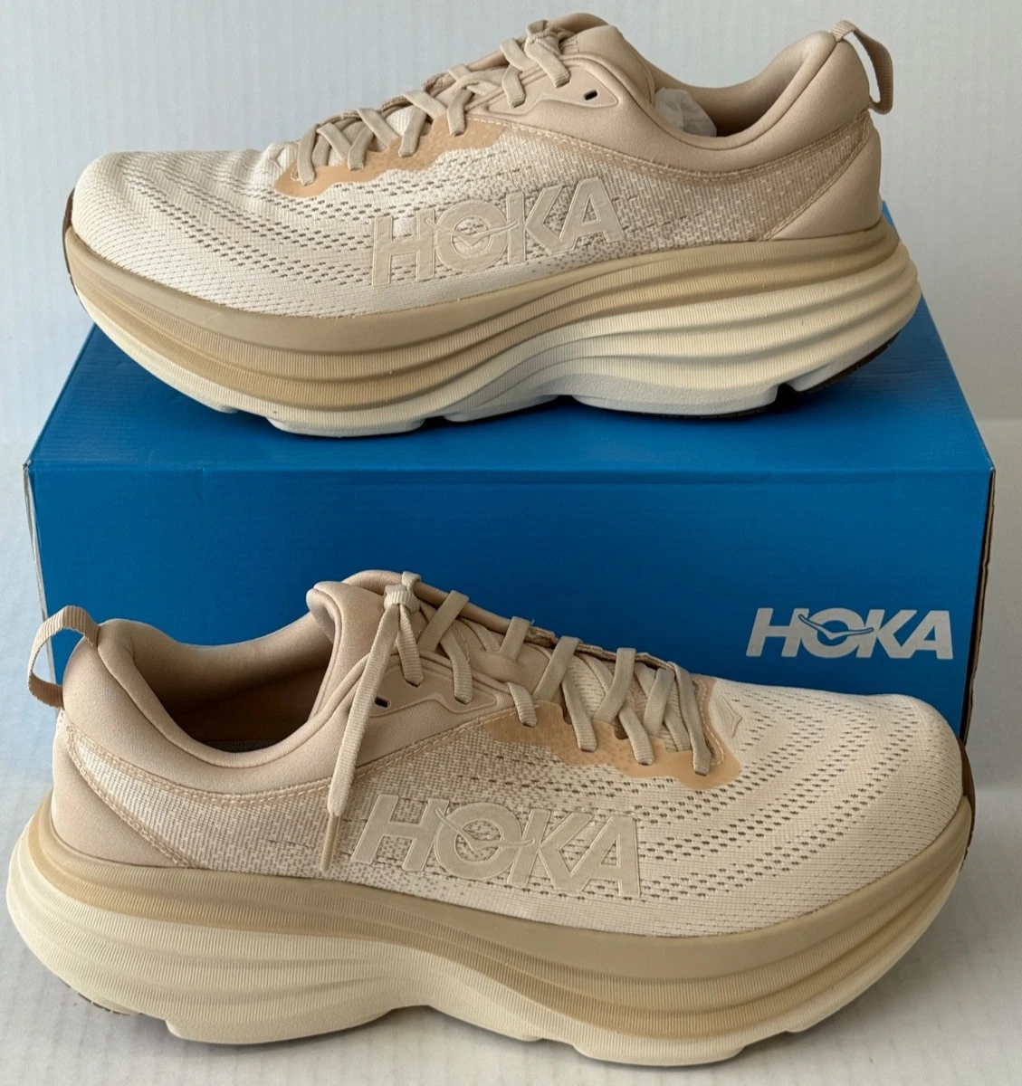 Hoka One One HOKA Bondi 8 Shifting Sand Vanilla for sale | eBay display picture 3