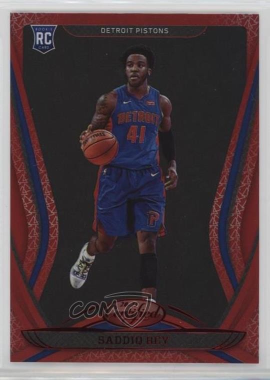 2020-21 Certified Mirror Red Saddiq Bey #182 Rookie RC 0dm1