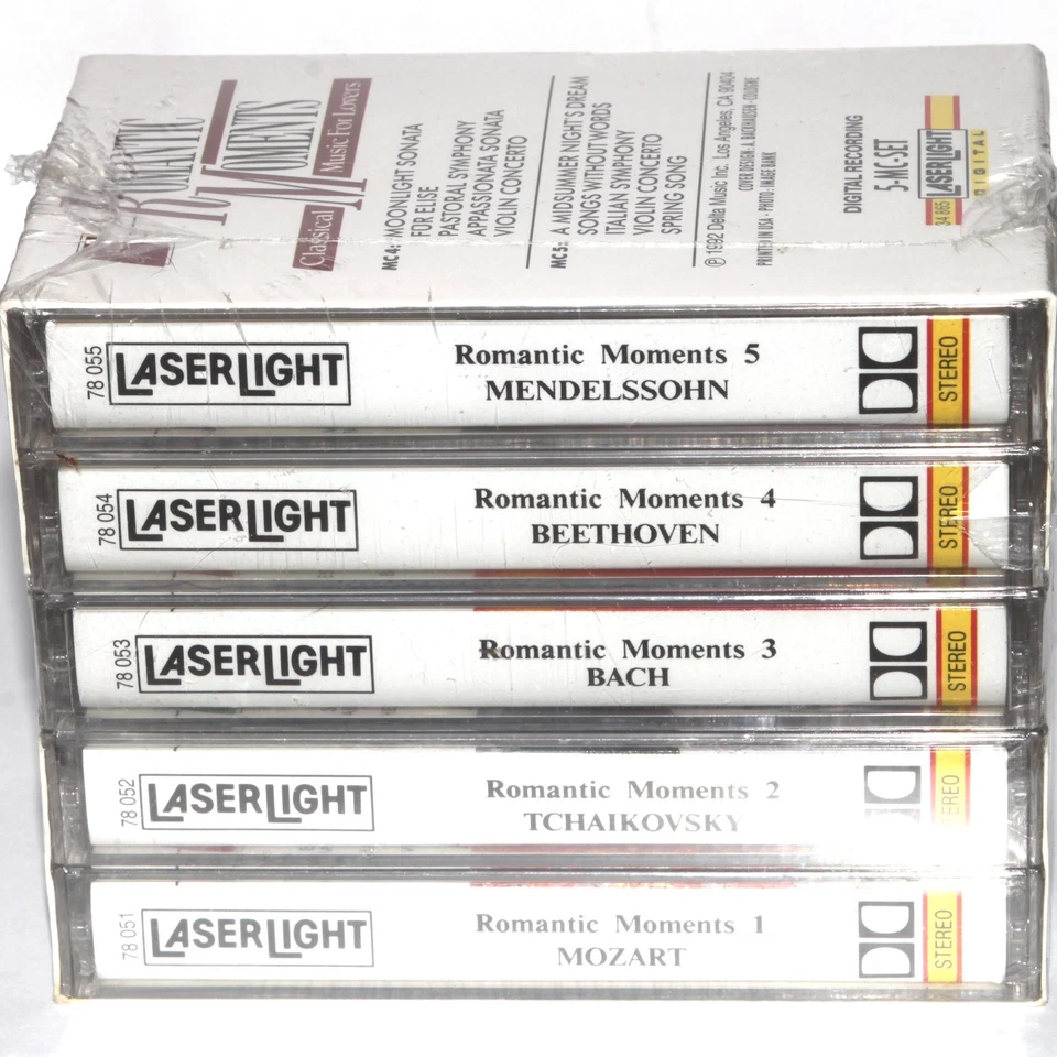 Romantic Moments Classical Music For Lovers (Cassette Tape Box Set) NEW SEALED - Image 2 of 4