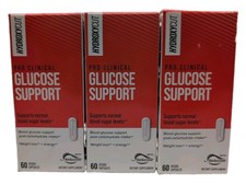  3 Hydroxycut Pro Clinical Glucose Support 60 Capsules Each. Exp: 06/19/2027