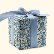 Blue Hydrangea Confetti Wrapping Paper, Elegant Holiday Christmas Gift Wrap