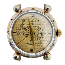 Vintage 34mm Elgin Boatswain Men's Mechanical Wristwatch USA 10k Gold Filled