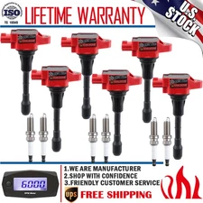 6 Pack Ignition Coils & Iridium Spark Plugs For 2009-2019 Nissan Maxima V6 3.5L