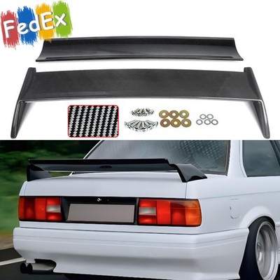 EVO Style Rear Spoiler Wing Trunk Lip Carbon Fiber Look Fit BMW E30 M3 1984-1992