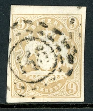 Germany States 1867 Bavaria 9Kr Bister Scott #20 VFU M382