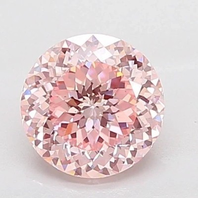 Natural 2 CT Pink Diamond Portuguese Round Cut VVS1 D Grade Certified S3