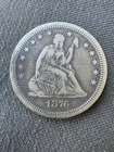 1876-S Seated Liberty Quarter with Error On Reverse