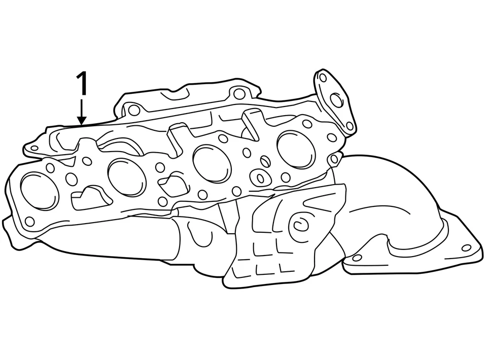 Toyota Tundra 2007-2021 turbocompresor colector de escape con turbocompresor MTSIW Foto 4 de 4