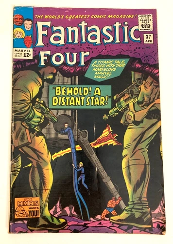 Fantastic Four 37 Vintage Silver Age Marvel Comics 1965