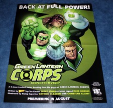 GREEN LANTERN CORPS PROMO POSTER 22x34 DC 2005 GUY GARDNER KILOWAGFOLDED