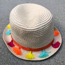 CLAIRE'S Fedora Hat Girl's Juniors Colorful Cap One Size