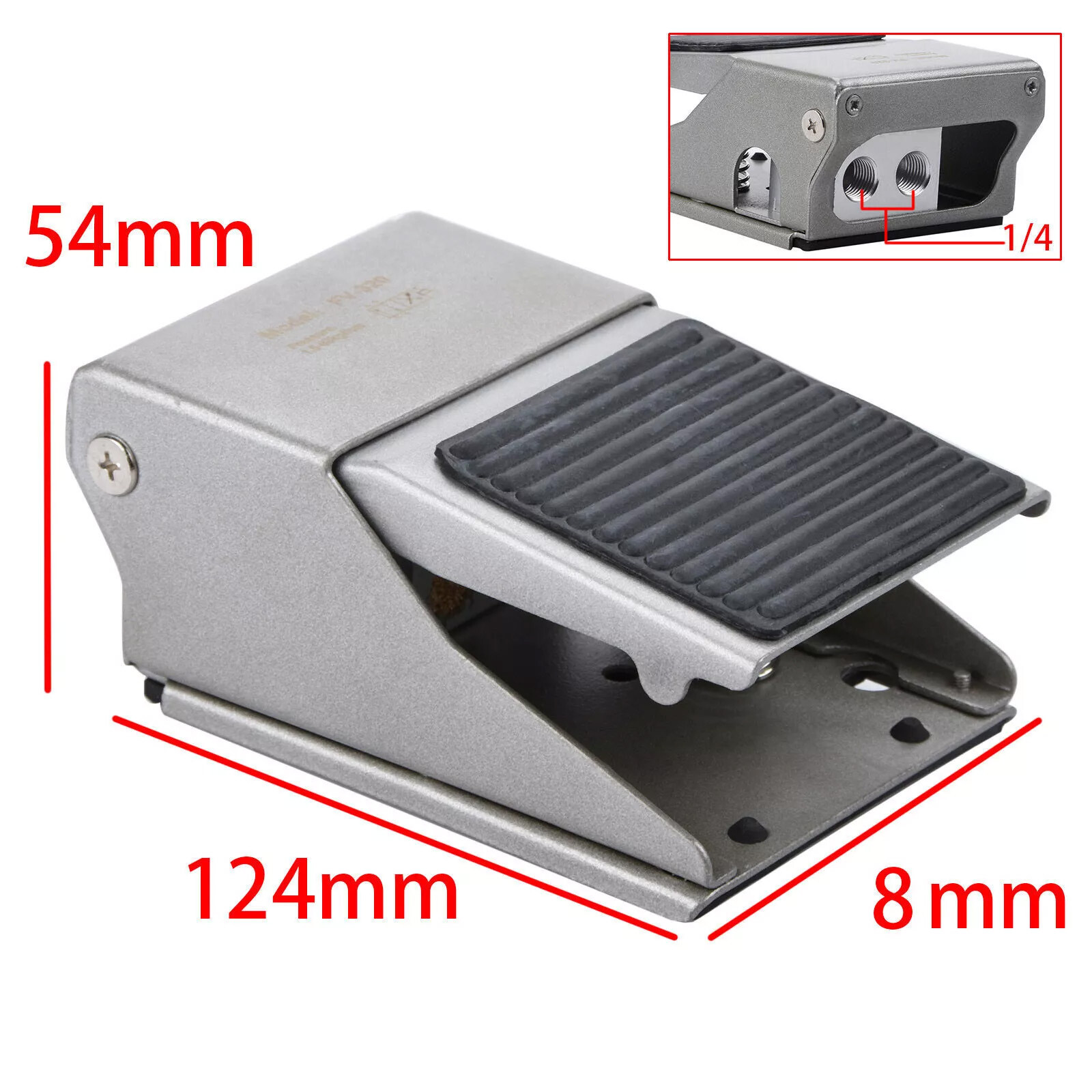 NEW Pneumatic Foot Pedal Valve FV-320 Momentary 3 Way 2 Position 1/4"PT Threaded