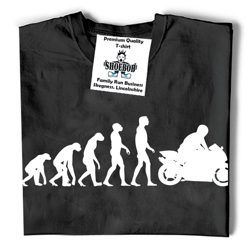 Motorbike Evolution T-Shirt Funny Biker Gift Superbike Motorcycle Tee Unisex - Picture 5 of 16