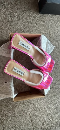 Steve Madden Marcie Mules in Pink - Picture 2 of 3