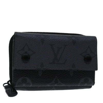 LOUIS VUITTON Monogram Eclipse Discovery Compact Wallet M67630 LV 