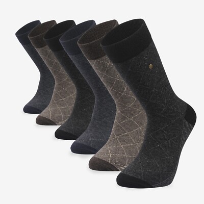 6 Pairs Mens Winter Luxury Merino Lambs Wool Warm Thermal Crew Socks 10-13  | eBay