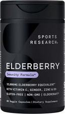 Elderberry  D3 5000Iu with Zinc, Ginger  Vitamin C - Daily Immune Support S...
