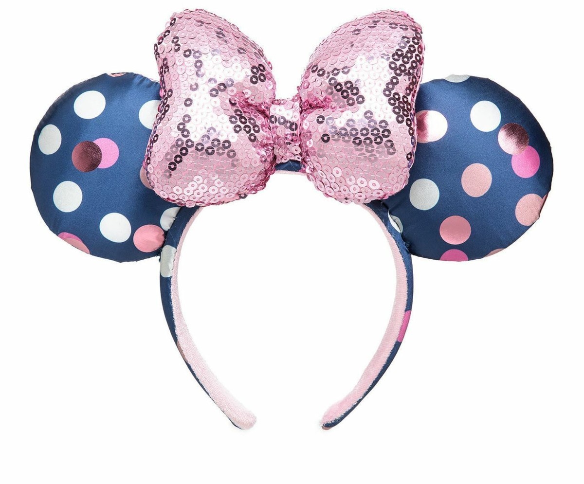 Disney Parks Minnie Mouse Dot Satin Bow Ear Headband | eBay display picture 1