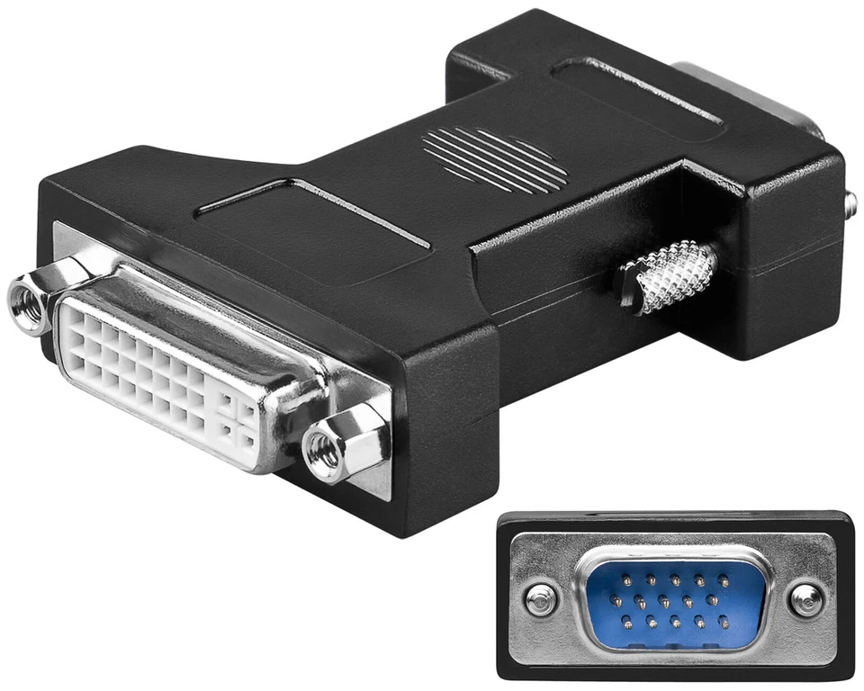 Goobay® Adapter DVI-I 24+5 Buchse auf VGA Stecker 15 polig Monitoradapter PC TFT - Bild 4 von 4