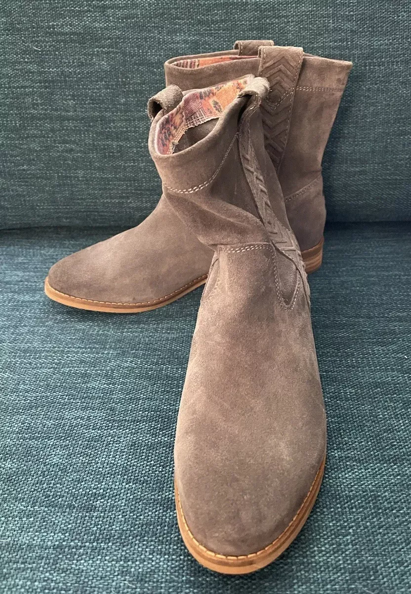 Toms women laurel burnished clearance suede boot
