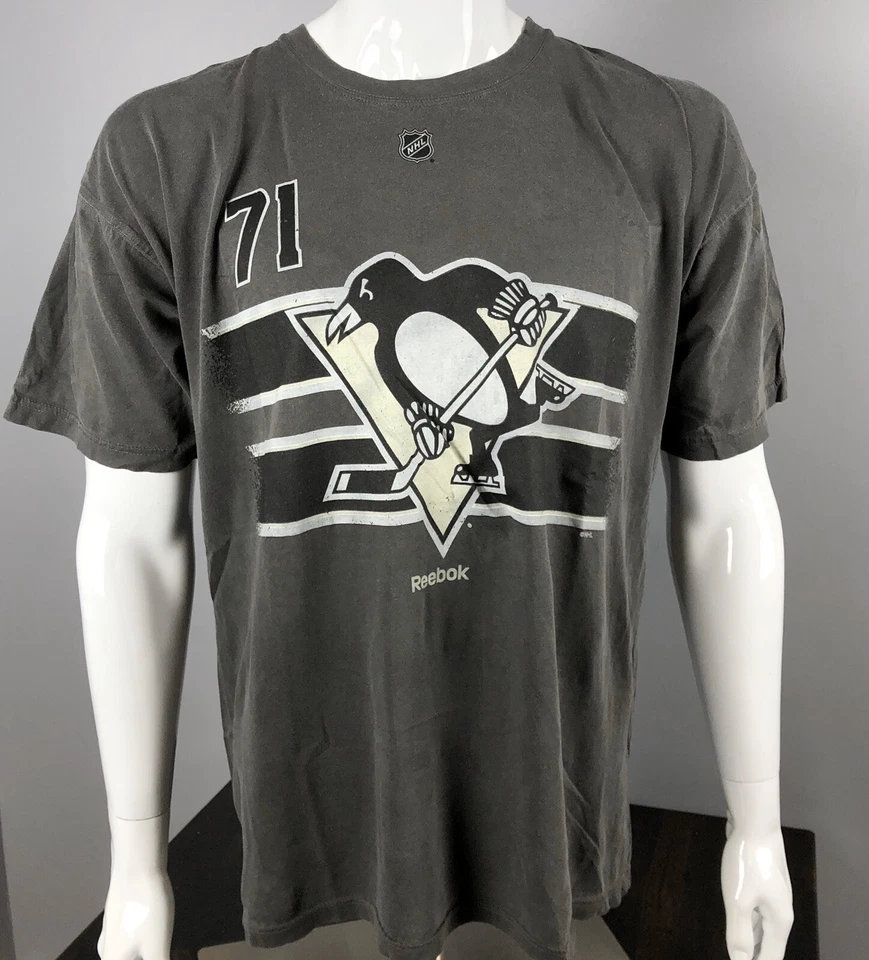 Camiseta Pittsburgh Penguins #71 Evgeni Malkin Ice Cutter Pigment Dye (2 tallas) Foto 2 de 4