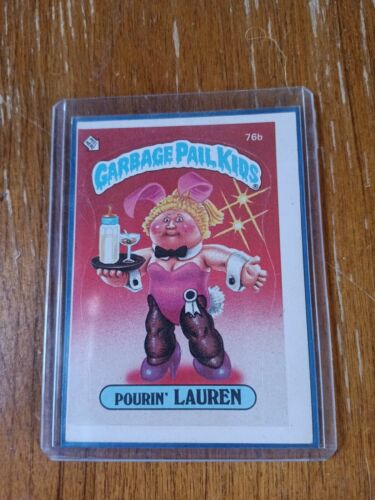 Garbage Pail Kids # 76b POURIN LAUREN miscut   GPK  - nm  - Picture 1 of 2