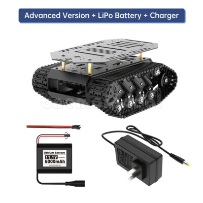 Hiwonder Tracked Chassis Tank Chassis Robot Chassis + LiPo Battery + Charger