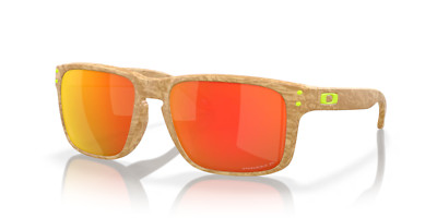 Oakley Holbrook POLARIZED Sunglasses OO9102-Y855 Stone Desert Tan W/ PRIZM Ruby