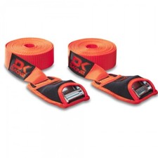 Pair Dakine BAJA Surfboard Tie Down Straps 12ft Sunflare Orange Red NEW roof bar