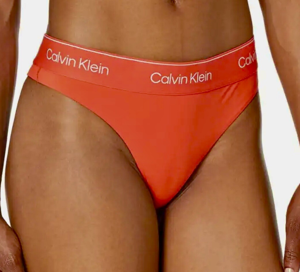 CALVIN KLEIN Modern Performance Fiesta Orange White Brazilian