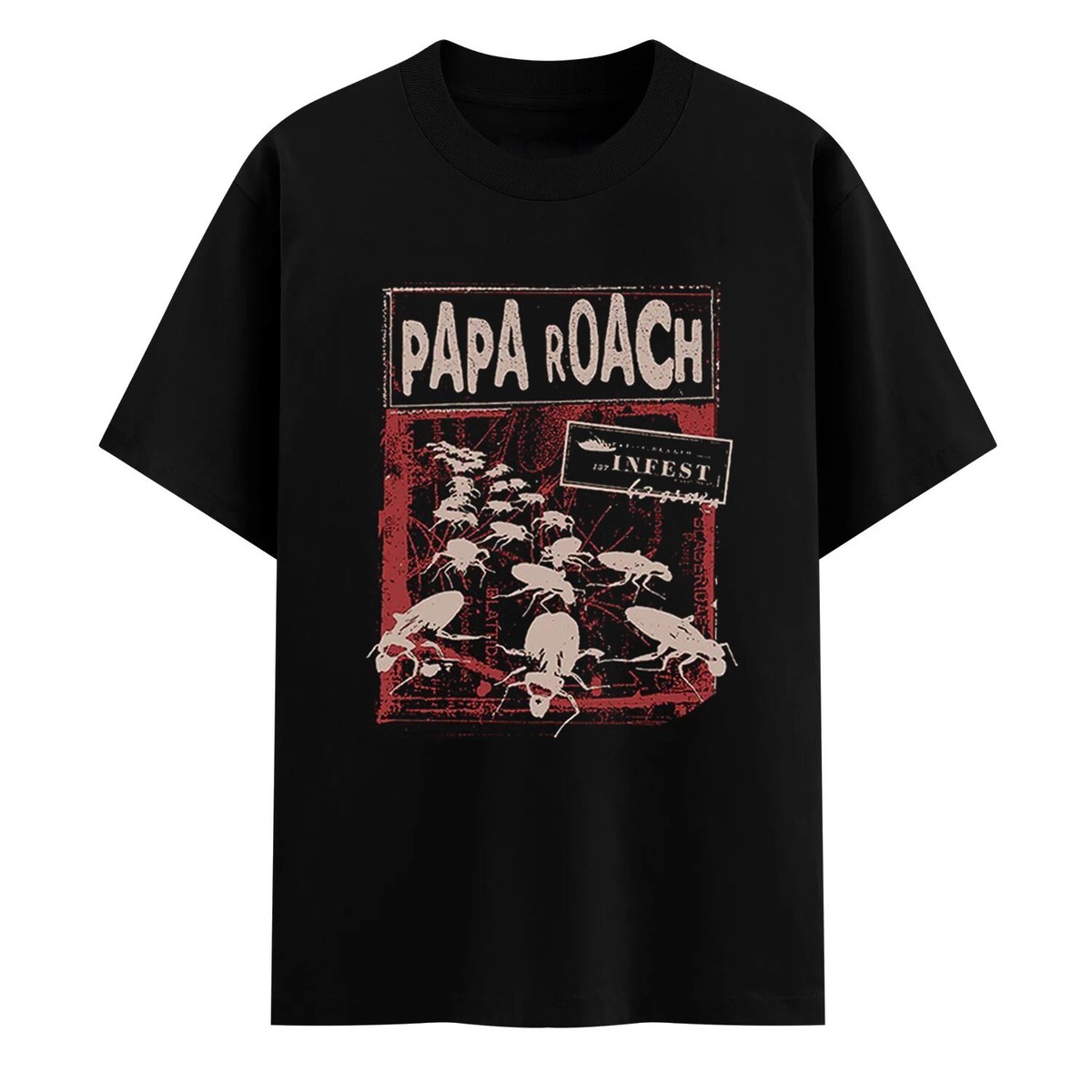 Papa Roach Shirt Tour 2025 Infest Anniversary Tee Mens Rock T