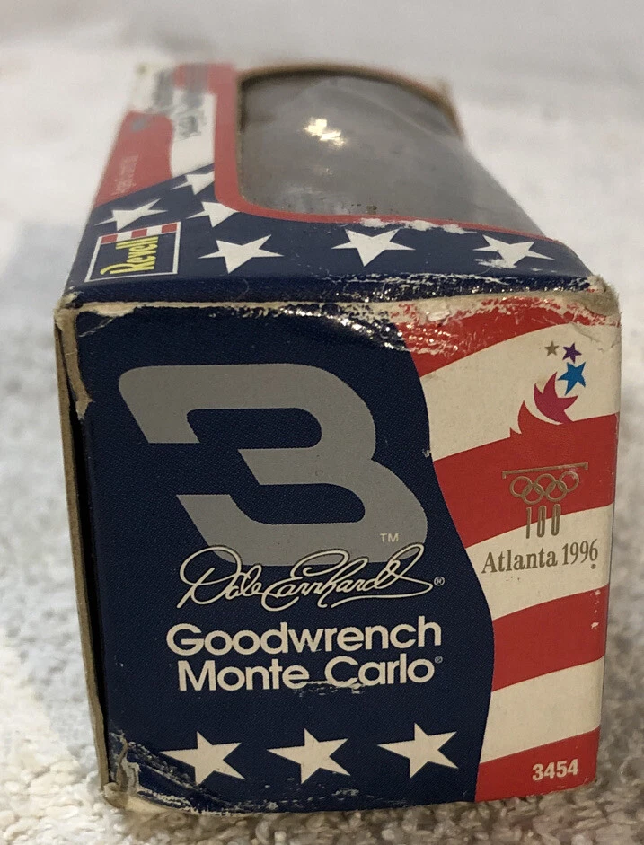 Dale Earnhardt, Sr. #3 Atlanta Olympics 1996 Chevy Monte Carlo - Window Box 1:64 - Image 4 of 4