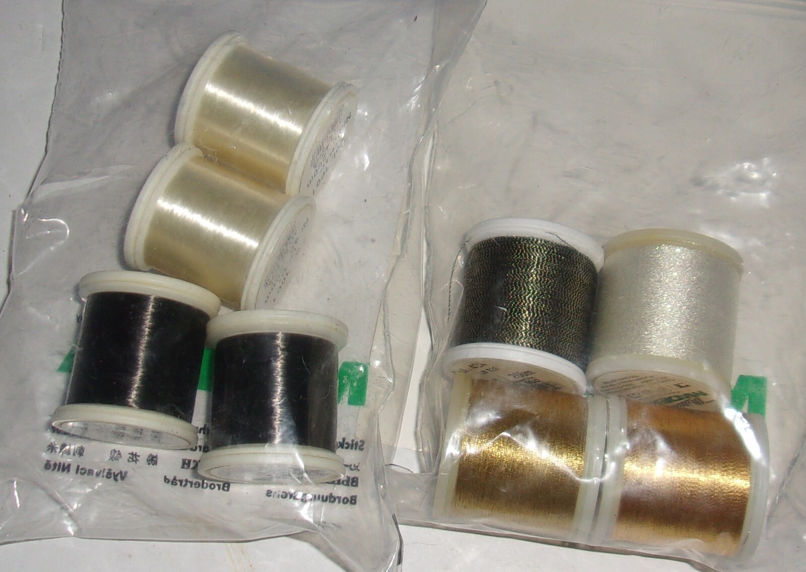 Pre Owned Odd Lot of Madeira Sewing Thread Rayon & Metallic Kit