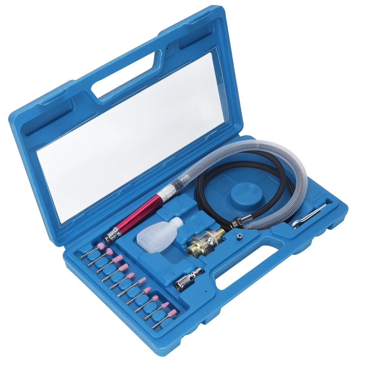 Micro Air Die Grinder Kit Mini Pencil Polishing Rotary Cutting Set Grinding Bits