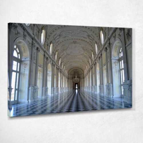 Turin City Venaria Reale Bilddruck auf Leinwand fertig zum Aufhängen ct180 - Bild 1 von 4