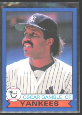 2016 Topps Archives 1979 Design Blue Border Oscar Gamble /199 #106