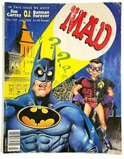 MAD Magazine 337 1995 Batman Forever Robin OJ Simpson Jim Carrey Larry Sanders