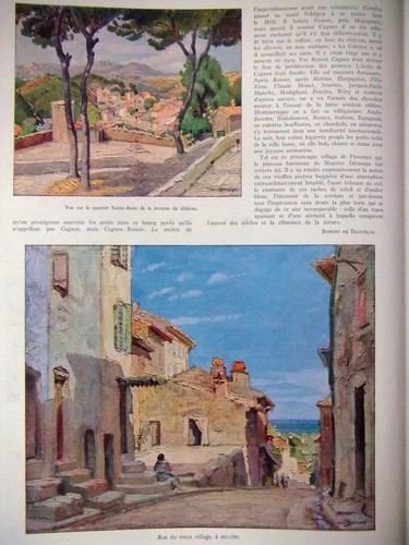 DOCUMENT ILLUSTRÉ SUR LE VIEUX CAGNES PAR M.DÉCAMPS ÉCRIT PAR ROBERT DE BEAUPLAN - Picture 2 of 4
