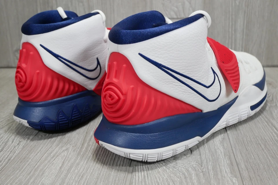 Nike Kyrie 6 USA 2020 Basketball Shoes Men's Size 11.5 Blue White Red BQ4630-102 - Image 4 of 4
