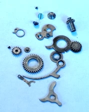 ELGIN 18 SIZE WIND+SET PARTS COMPLETE W/ SCREWS 173-174 MODEL: 5  OF  --BB-1489