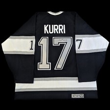 Jari Kurri signed Los Angeles Kings CCM hockey jersey size XL NWOT NHL COA HOF