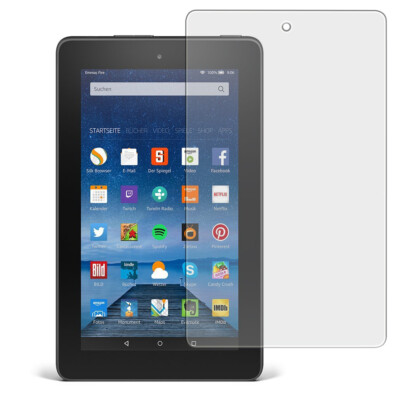 2x HD Klar Display Schutzfolie f. neue Amazon Kindle Fire 7 (Modell 2015) Klar