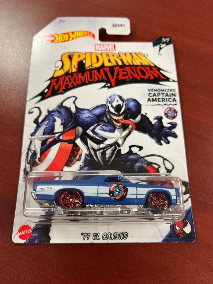 Hot Wheels 71 El Camino Spiderman Maximum Venom Marvel Captain