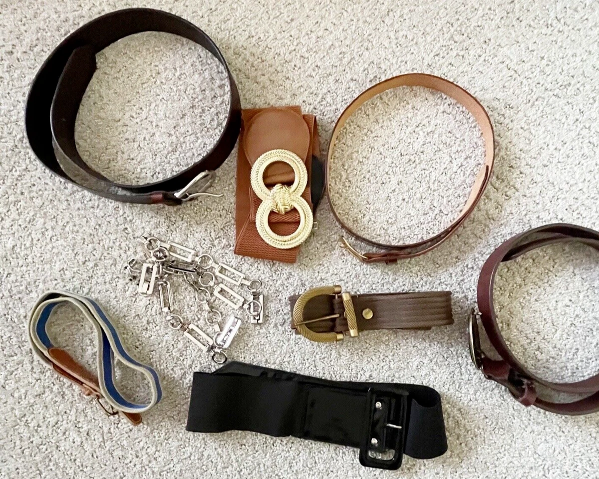 Patent Leather Wide Brown Belts for Women for sale | eBay display picture 3