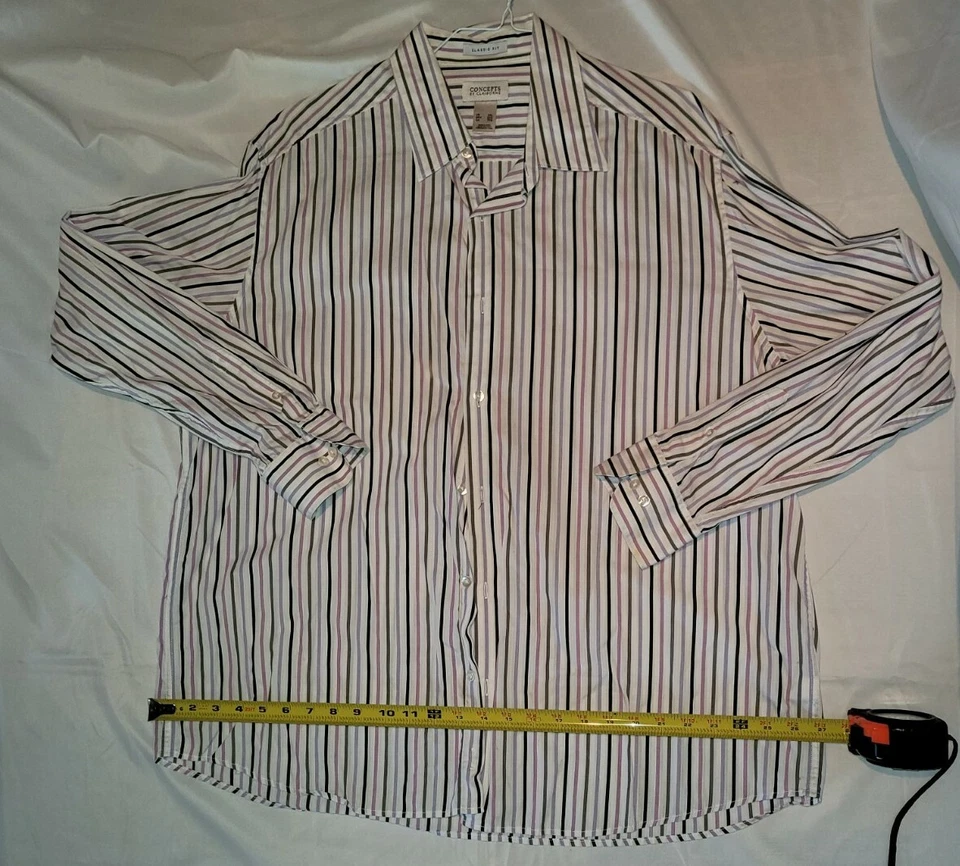 Concepts by Claiborne 长袖正装衬衫 XXL — 第 2/4 张图片