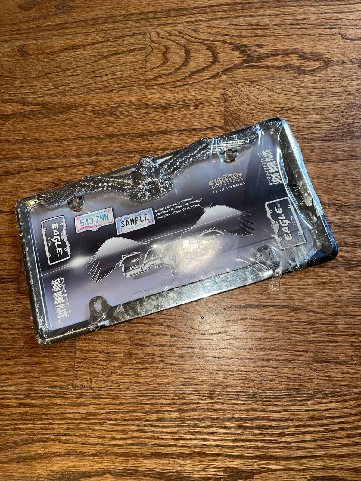 Cruiser Accessories License Plate Frame Eagle Chrome 22330 for sale ...