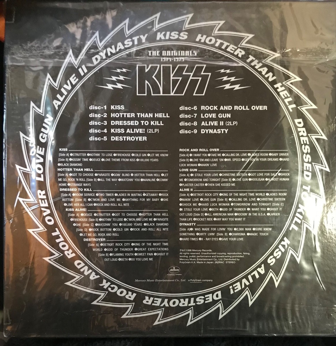 KISS ORIGINALS 1974-1978 紙ジャケ 10枚組CD-BOX KISS ORIGINALS 1974-1978 紙ジャケ 10枚組CD-BOX