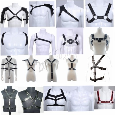 Herren Leder Sexy Brustgurt Körpergeschirr Clubwear Kostüm Kostüm Kostüm Unterwäsche