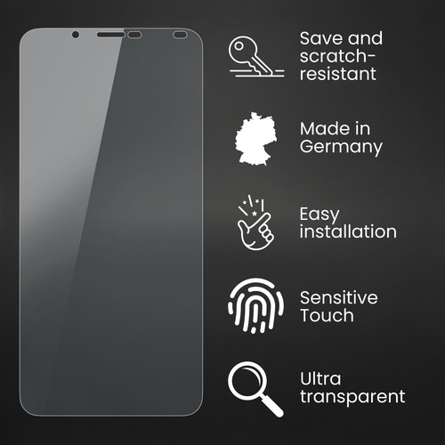 Bruni 2x Protective Film for Cubot Rainbow 2 Screen Protector Screen Protection - Picture 3 of 8