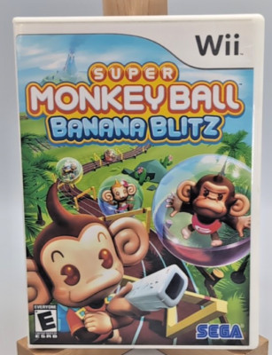 Super Monkey Ball: Banana Blitz (Wii, 2006) - Good - Case - No Insert - Roll!